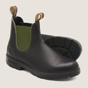 Men's Blundstone #519 Chelsea Boots, Stout Brown / Olive, Size 10.5M